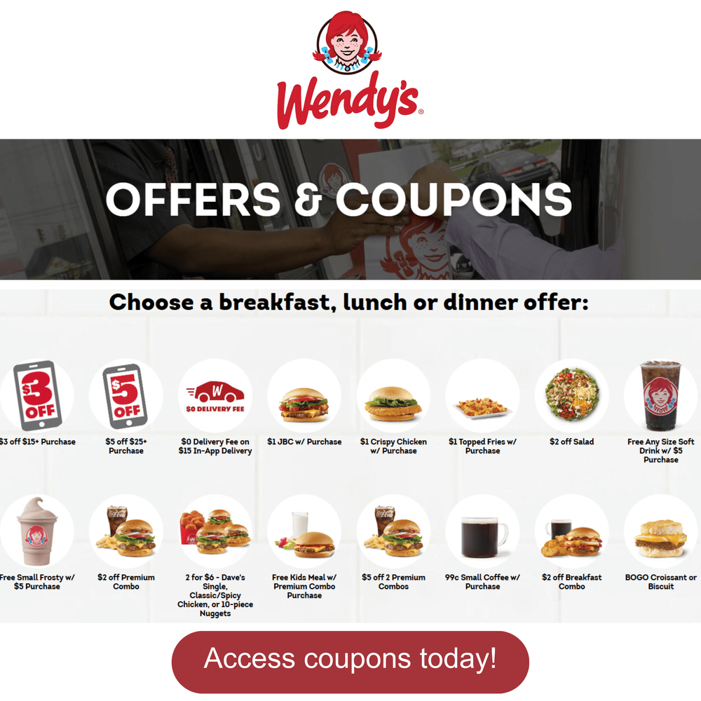 Daily Coupons - Wendy's!